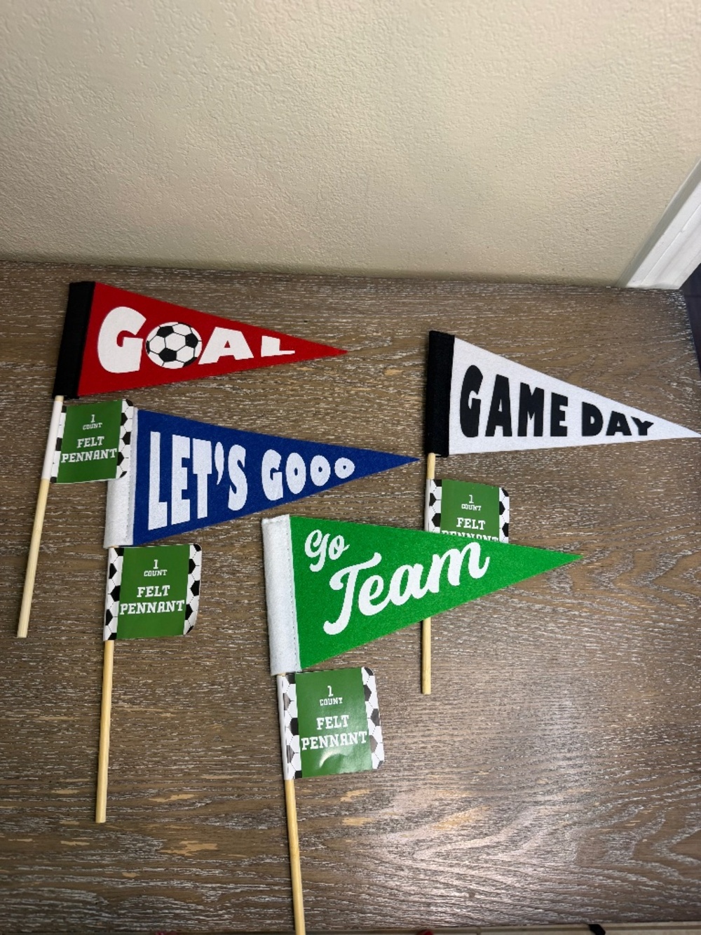 Target Soccer Felt Pennant Go Team Let’s Go Game Day Goal New